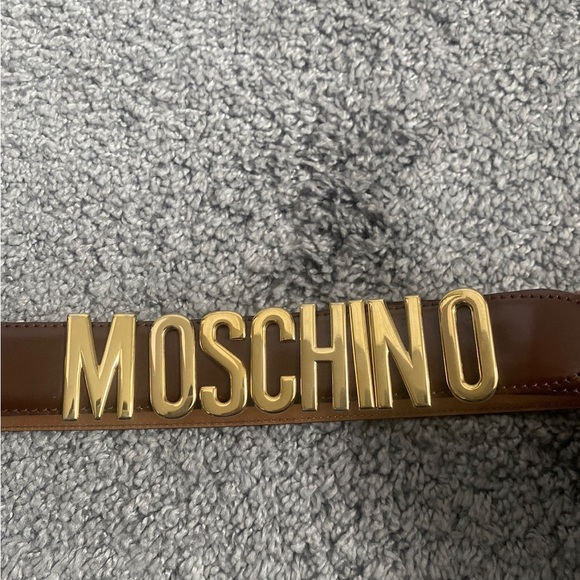 Vintage Brown Rare Y2K Moschino belt - Picture 3 of 5